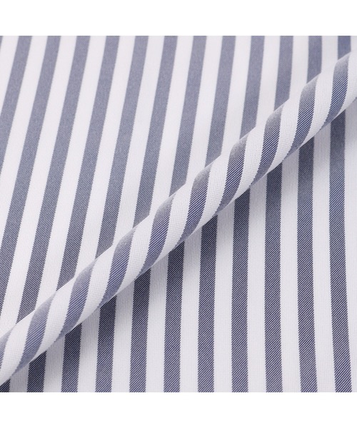 TOKYO SHIRTS（トウキョウシャツ）の「COFREX キャンディースリーブ レディース長袖デザインシャツ（シャツ/ブラウス・レディース・ネイビー・S/M/L/LL/XL）」の10枚目の写真