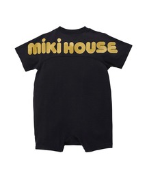 MIKI HOUSE | ラメプリント　バックロゴショートオール(ロンパース)
