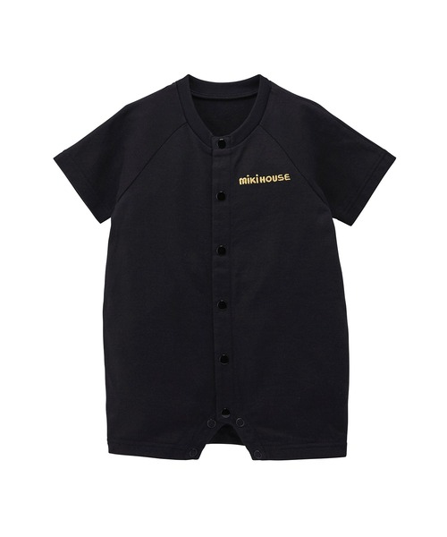 MIKI HOUSE（ミキハウス）の「ラメプリント　バックロゴショートオール（ロンパース・キッズ・ブルー系その他/ホワイト/ブラック・70cm/80ｃｍ）」の9枚目の写真