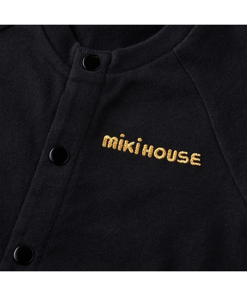 MIKI HOUSE（ミキハウス）の「ラメプリント　バックロゴショートオール（ロンパース・キッズ・ブルー系その他/ホワイト/ブラック・70cm/80ｃｍ）」の10枚目の写真