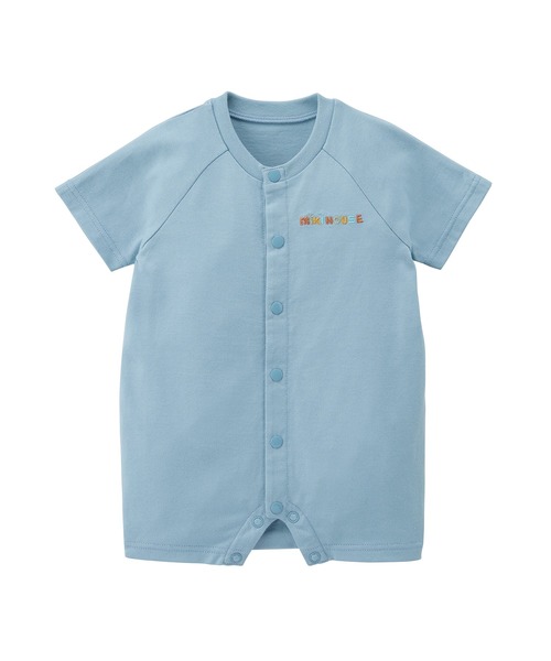 MIKI HOUSE（ミキハウス）の「ラメプリント　バックロゴショートオール（ロンパース・キッズ・ブルー系その他/ホワイト/ブラック・70cm/80ｃｍ）」の14枚目の写真