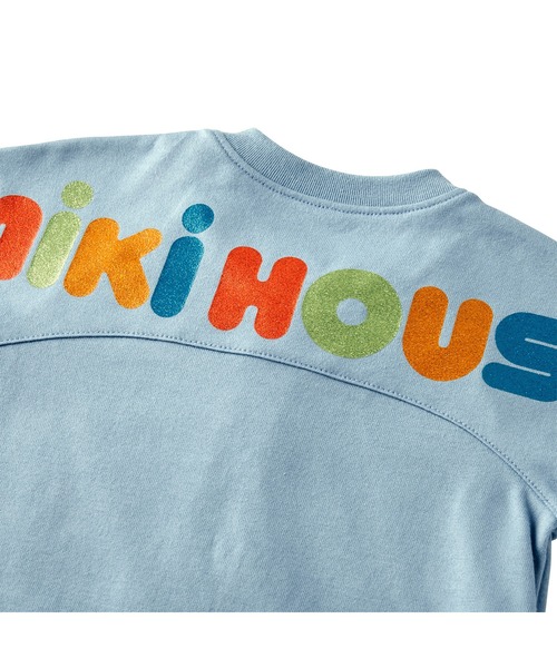 MIKI HOUSE（ミキハウス）の「ラメプリント　バックロゴショートオール（ロンパース・キッズ・ブルー系その他/ホワイト/ブラック・70cm/80ｃｍ）」の16枚目の写真