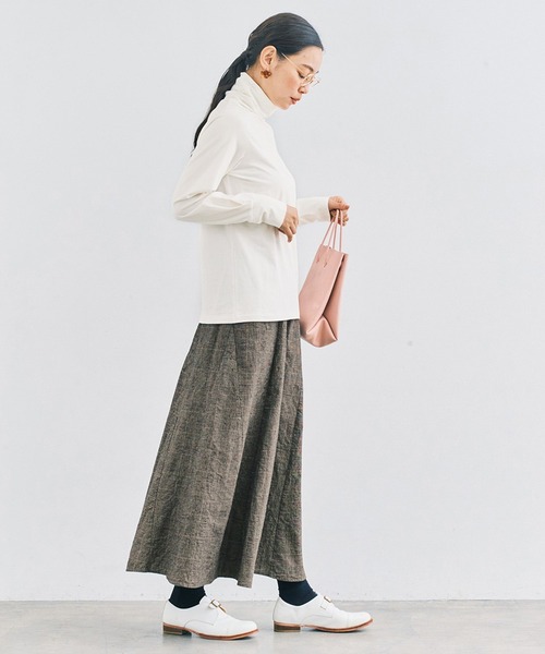 and myera(アンド マイラ)の「and myera グレンチェックのフレアスカート(スカート・レディース・グレー・M/L/S)」の15枚目の写真