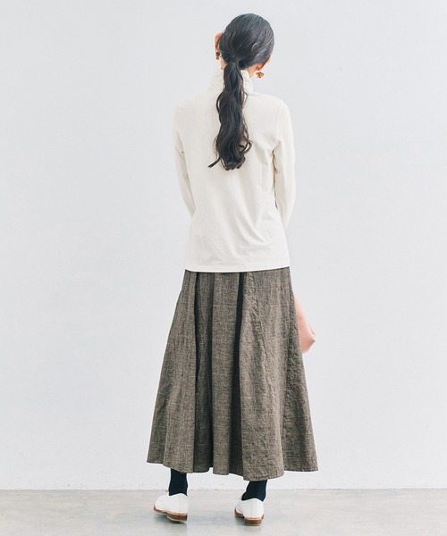 and myera(アンド マイラ)の「and myera グレンチェックのフレアスカート(スカート・レディース・グレー・M/L/S)」の16枚目の写真
