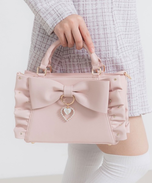 ♡ふりるりぼんショルダーバッグ♡ apres jour ショルダーバッグ バッグ リボンショルダーフリル