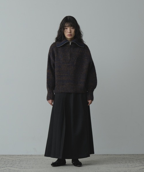 Happy John(ハッピージョン)の「long pleats skirt/ロングプリーツスカート(スカート・レディース・グレー/ブラック・SMALL/MEDIUM)」の17枚目の写真