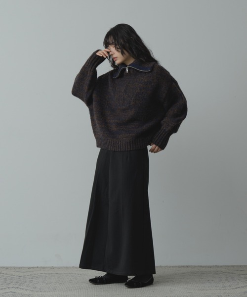 Happy John(ハッピージョン)の「long pleats skirt/ロングプリーツスカート(スカート・レディース・グレー/ブラック・SMALL/MEDIUM)」の19枚目の写真