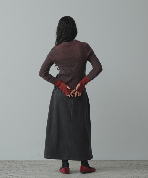 Happy John(ハッピージョン)の「long pleats skirt/ロングプリーツスカート(スカート・レディース・グレー/ブラック・SMALL/MEDIUM)」の11枚目の写真