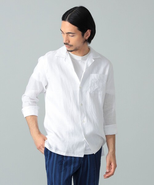 BEAMSF ビームスエフ ロイヤルオックスフォード サックス ドレスシャツ サイズ40 新品 BEAMS Fロイヤルオックスフォード カッタウェイカラーシャツ XL