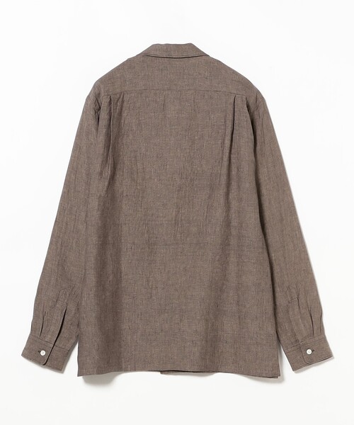 リネン ソリッド オープンカラーシャツ（シャツ/ブラウス）｜BEAMS F