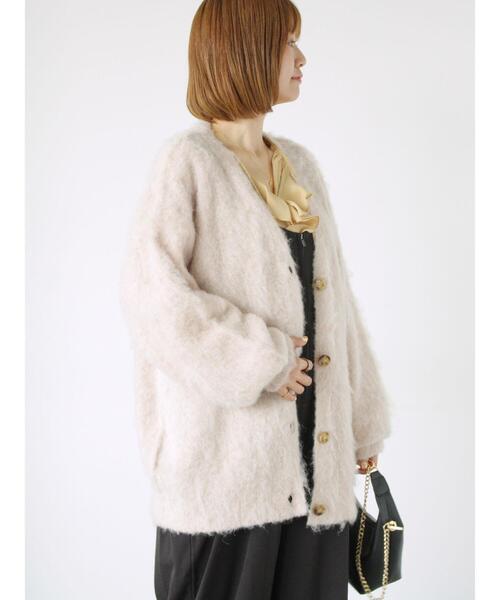 Lugnoncure(ルノンキュール)の「起毛Vネックカーディガン(カーディガン/ボレロ・レディース・オレンジ/グレー/ブルー/ベージュ・F)」の22枚目の写真