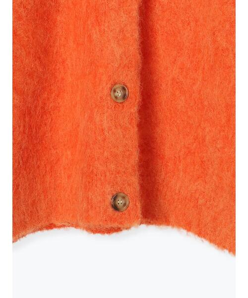 Lugnoncure(ルノンキュール)の「起毛Vネックカーディガン(カーディガン/ボレロ・レディース・オレンジ/グレー/ブルー/ベージュ・F)」の7枚目の写真