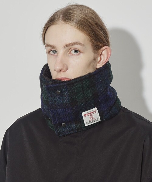 セール】ハリスツイード生地使用 ネックウォーマー マフラー ／ Harris