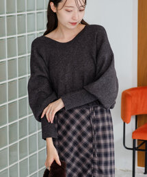 Kastane | 【レビュー好評価/WEB限定カラー】メランジロングリブニット(ニット/セーター)