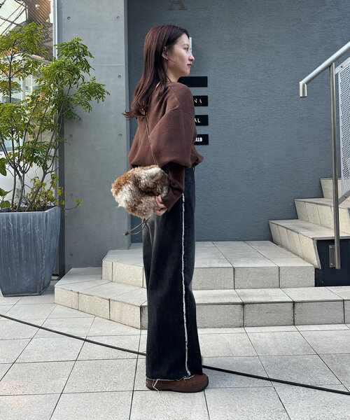 セール】【レビュー好評価/WEB限定カラー】メランジロングリブニット