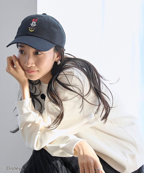 coen（コーエン）の「【Disney／ディズニー】coen限定 刺繍リボンキャップ（ハット・レディース・ベージュ/ブラック/その他2/その他1・FREE）」の6枚目の写真