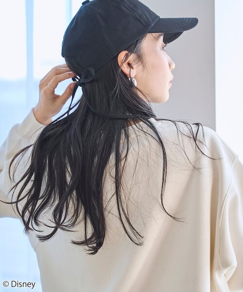 coen（コーエン）の「【Disney／ディズニー】coen限定 刺繍リボンキャップ（ハット・レディース・ベージュ/ブラック/その他2/その他1・FREE）」の7枚目の写真
