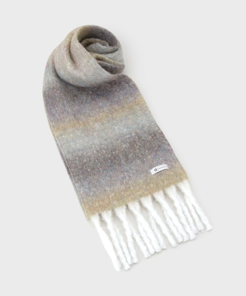 tk.TAKEO KIKUCHI（ティーケータケオキクチ）の「◆グラデーションボリュームマフラー（マフラー・メンズ・ブルー系その他4/ブラック系2/ブラウン系3・00）」の4枚目の写真