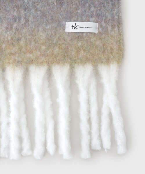 tk.TAKEO KIKUCHI（ティーケータケオキクチ）の「◆グラデーションボリュームマフラー（マフラー・メンズ・ブルー系その他4/ブラック系2/ブラウン系3・00）」の5枚目の写真