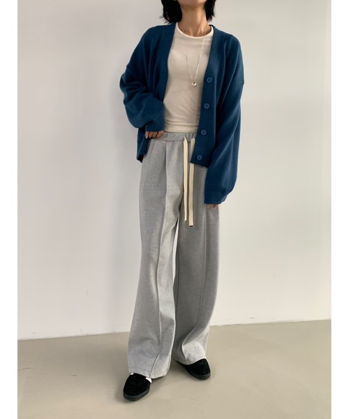 Didot.showroom(ディドット ショールーム)の「Vネックポケカーディガン(カーディガン/ボレロ・レディース・ピンク/ブラック/アイボリー/ブルーグリーン・FREE)」の16枚目の写真