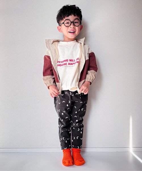 p.premier（ピードットプルミエ）の「【ジュニア対応】イロチ買いしたいオーバーサイズロゴスプリングトレーナー（スウェット・キッズ・オフホワイト/チャコール/ネイビー/グリーン/ピンク/レッド・80/90/100/110/120/130/140）」の18枚目の写真