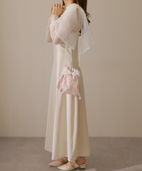 Lace Ladies(レースレディース)の「2WAYパール 巾着 ショルダー バッグ(ショルダーバッグ・レディース・ピンク/アイボリー/ブラック・FREE)」の13枚目の写真