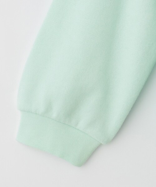 SHOO・LA・RUE（シューラルー）の「【100-120cm/洗える/姉妹リンク可】肩フリルがアクセント　アソートプリントスウェット（スウェット・キッズ・グリーン系/ライトイエロー系/ピンク/サックスブルー・10/11/12）」の6枚目の写真