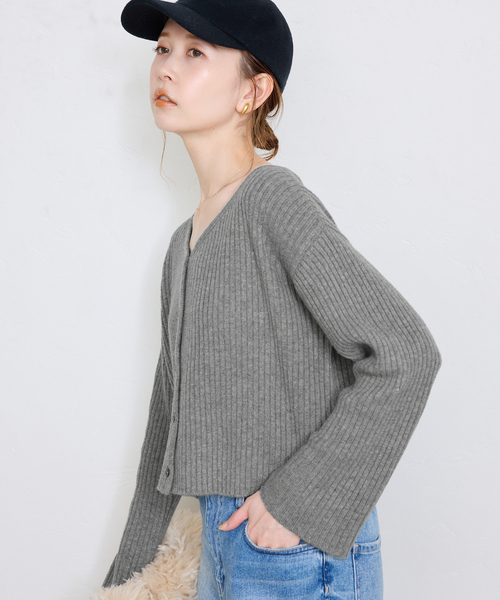 【セール】《一部店舗・WEB限定》REPOS 2WAYニットカーディガン（ニット/セーター）｜SLOBE IENA（スローブイエナ）