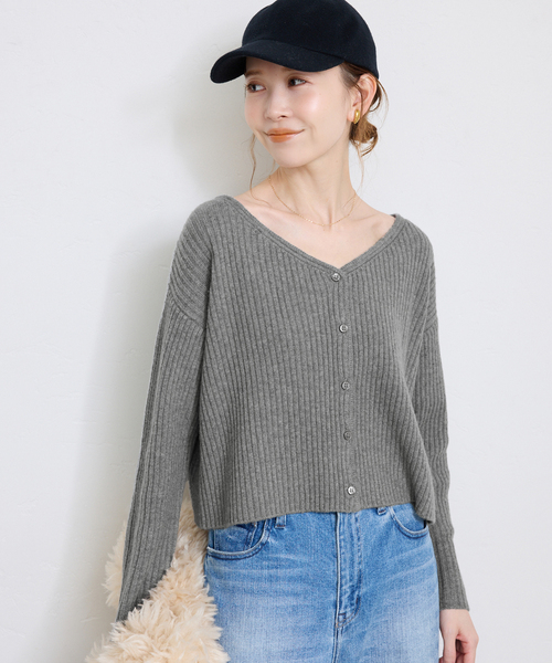 【セール】《一部店舗・WEB限定》REPOS 2WAYニットカーディガン（ニット/セーター）｜SLOBE IENA（スローブイエナ）