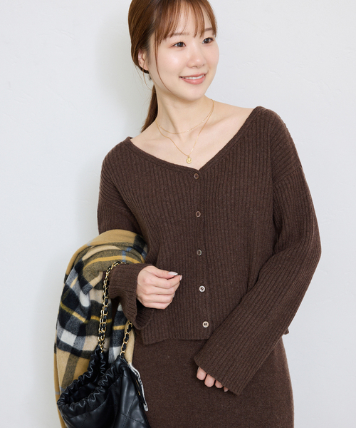 【セール】《一部店舗・WEB限定》REPOS 2WAYニットカーディガン（ニット/セーター）｜SLOBE IENA（スローブイエナ）