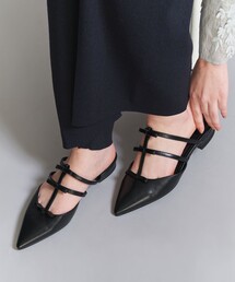 BEAUTY&YOUTH UNITED ARROWS | 3リボン ライン ポインテッド サンダル(サンダル)