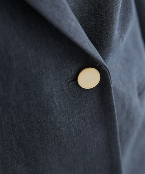 nissen（ニッセン）の「オーバーサイズダブルテーラードジャケット（テーラードジャケット・レディース・チャコール/グレイッシュベージュ/サックスブルー/ネイビー・S/M/L/LL/3L）」の8枚目の写真