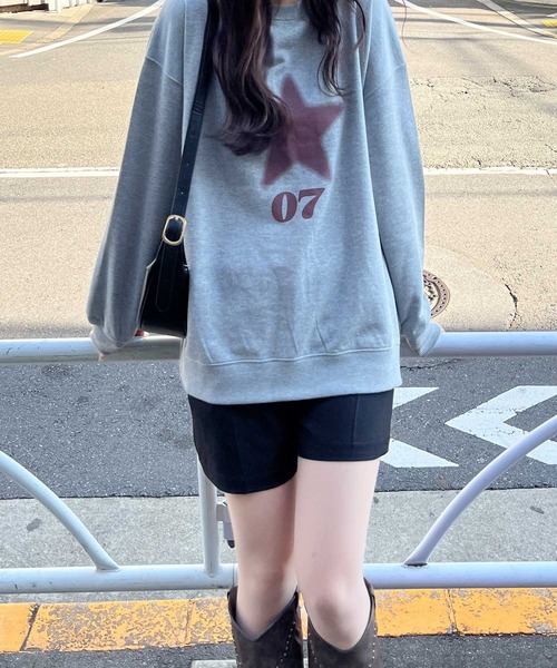 nelliy.（ネルリー）の「スターロゴスウェット（スウェット・レディース・ネイビー/グレー・LARGE/MEDIUM）」の21枚目の写真