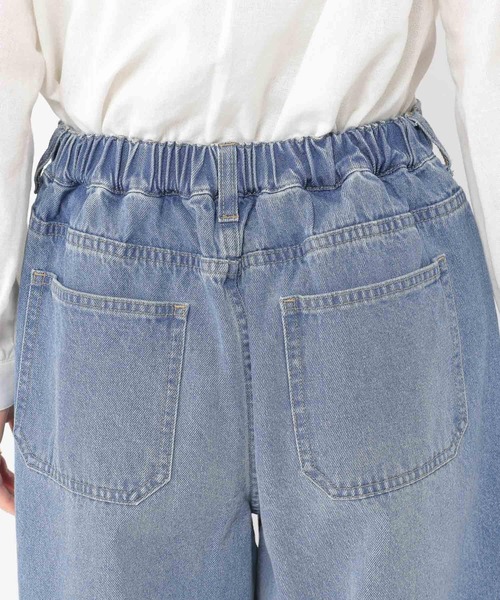 セール】【ONKUL掲載商品】カーブデニムパンツ[プチ・プラス