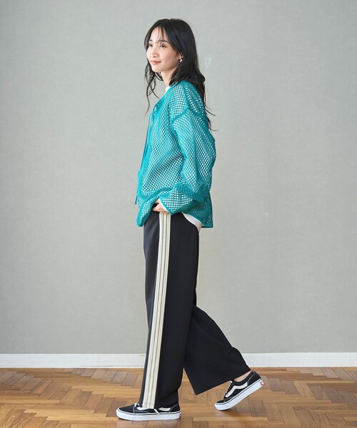 coen（コーエン）の「メッシュスキッパープルオーバー（シャツ/ブラウス・レディース・ブラック/ターコイズブルー/ナチュラル・FREE）」の21枚目の写真