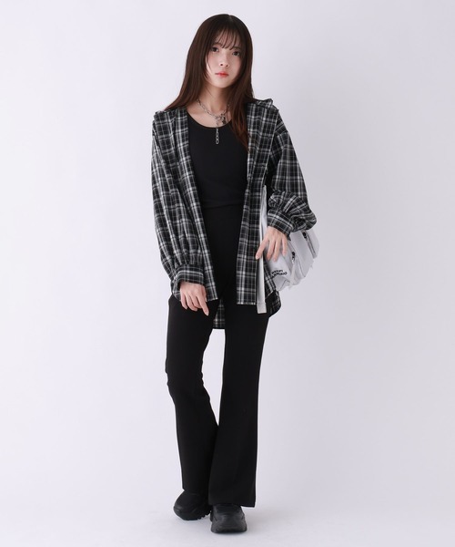 repipi armario（レピピ アルマリオ）の「チェックフードルーズシャツ（シャツ/ブラウス・キッズ・グリーン系その他/ブラック/ピンク系その他・MEDIUM/LARGE/SMALL）」の21枚目の写真