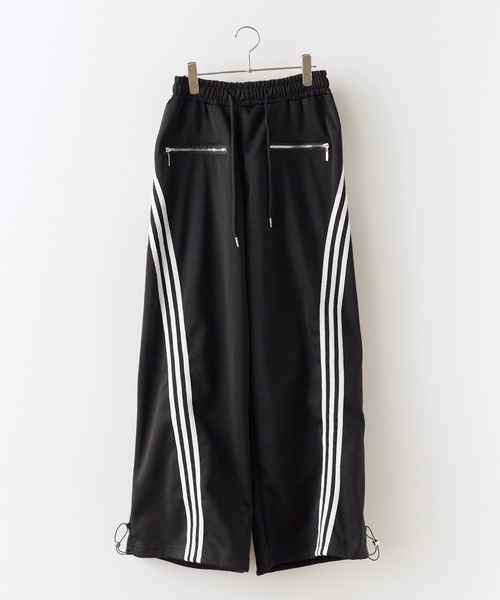 Chick(チック)の「Side Line Track Pants / サイドライントラックパンツ(スウェットパンツ・レディース・ブラック/ホワイト・M/L)」の8枚目の写真