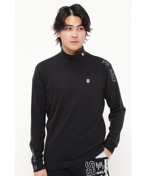 PEARLY GATES（パーリーゲイツ）の「【PEARLY GATES】ソリストヒートベア天竺長袖ハイネックカットソー（Tシャツ/カットソー・メンズ・ネイビー/ホワイト/ピンク・LARGE/X-LARGE/XX-LARGE/MEDIUM）」の2枚目の写真
