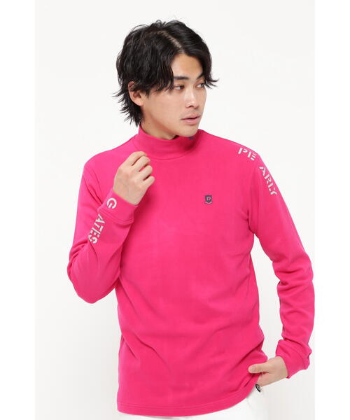 PEARLY GATES（パーリーゲイツ）の「【PEARLY GATES】ソリストヒートベア天竺長袖ハイネックカットソー（Tシャツ/カットソー・メンズ・ネイビー/ホワイト/ピンク・LARGE/X-LARGE/XX-LARGE/MEDIUM）」の3枚目の写真