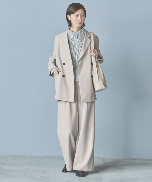 LAKOLE(ラコレ)の「【入卒式/オケージョン/セレモニー】サップVTGダブルジャケット / 291813(テーラードジャケット・レディース・チャコールグレー/グレー/ライトベージュ・MEDIUM/LARGE)」の4枚目の写真