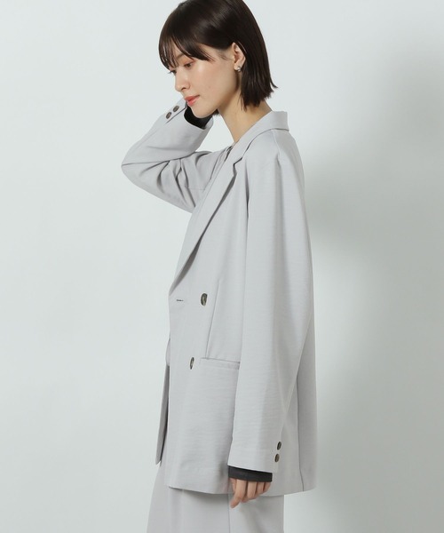 LAKOLE(ラコレ)の「【入卒式/オケージョン/セレモニー】サップVTGダブルジャケット / 291813(テーラードジャケット・レディース・チャコールグレー/グレー/ライトベージュ・MEDIUM/LARGE)」の21枚目の写真