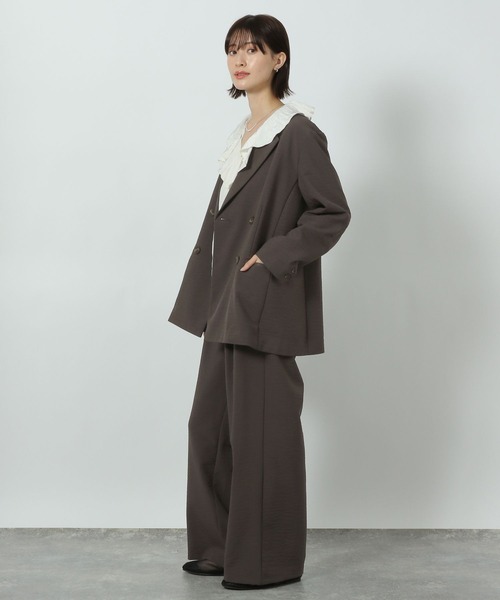 LAKOLE(ラコレ)の「【入卒式/オケージョン/セレモニー】サップVTGダブルジャケット / 291813(テーラードジャケット・レディース・チャコールグレー/グレー/ライトベージュ・MEDIUM/LARGE)」の14枚目の写真