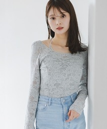 Chacott | 【Chacott】レース柄編みプルオーバー(Tシャツ/カットソー)