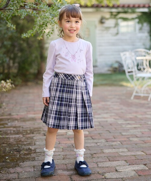 ANY（エニィ）の「【WEB限定】7days プリント 長袖Tシャツ（Tシャツ/カットソー・キッズ・ホワイト系/ピンク系/ライトイエロー系/ネイビー系/ライラック系・90/100/110/120/130）」の11枚目の写真