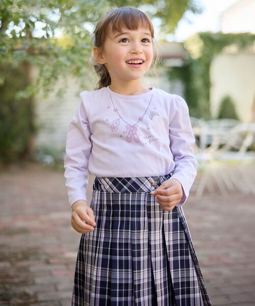 ANY（エニィ）の「【WEB限定】7days プリント 長袖Tシャツ（Tシャツ/カットソー・キッズ・ホワイト系/ピンク系/ライトイエロー系/ネイビー系/ライラック系・90/100/110/120/130）」の13枚目の写真