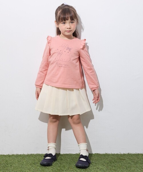 ANY（エニィ）の「【WEB限定】7days プリント 長袖Tシャツ（Tシャツ/カットソー・キッズ・ホワイト系/ピンク系/ライトイエロー系/ネイビー系/ライラック系・90/100/110/120/130）」の18枚目の写真