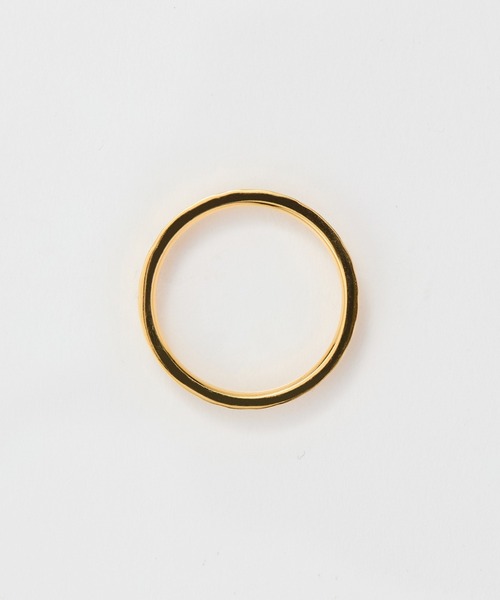 Phoebe（フィービィー）の「≪雑誌掲載≫【金属アレルギー対応】メタルリーフカットリング/サージカルステンレス（リング・レディース・シルバー/イエローゴールド・#9/#11/#16/#19）」の4枚目の写真