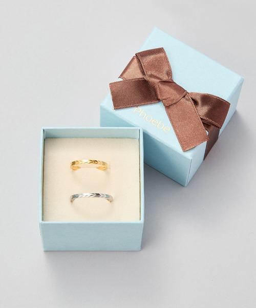 Phoebe（フィービィー）の「≪雑誌掲載≫【金属アレルギー対応】メタルリーフカットリング/サージカルステンレス（リング・レディース・シルバー/イエローゴールド・#9/#11/#16/#19）」の13枚目の写真