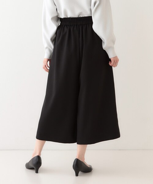 DRESKIP（ドレスキップ）の「【S-LL/体型カバー】オンオフ兼用 ベルト風ガウチョパンツ（その他パンツ・レディース・ブラック/イエロー系その他/アイボリー・01/02/03/04）」の9枚目の写真