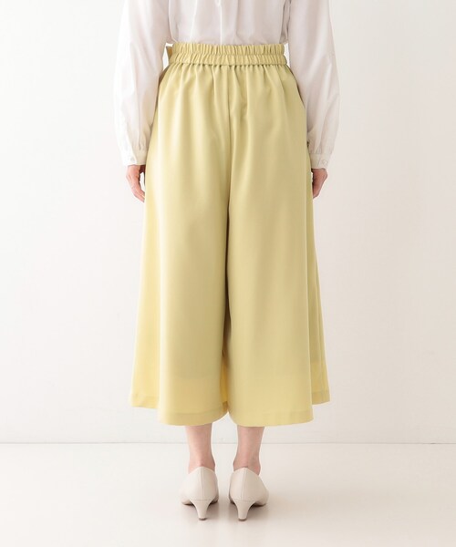 DRESKIP（ドレスキップ）の「【S-LL/体型カバー】オンオフ兼用 ベルト風ガウチョパンツ（その他パンツ・レディース・ブラック/イエロー系その他/アイボリー・01/02/03/04）」の18枚目の写真